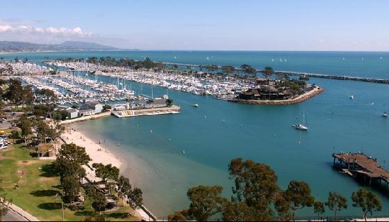 Aerial view of Dana Point, CA