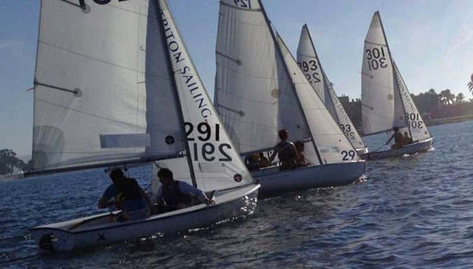 UCSD Sailing Team in action